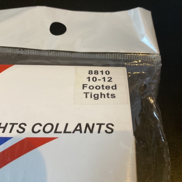 Icewear footed skating tights Lycra sz 10-12 new - Picture 3 of 6